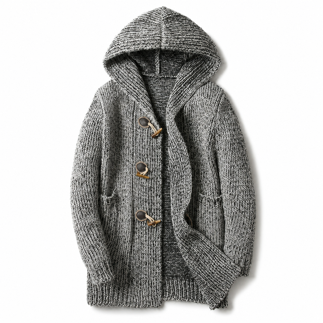 Raevan - Softtouch-Kapuzen-Strickjacke