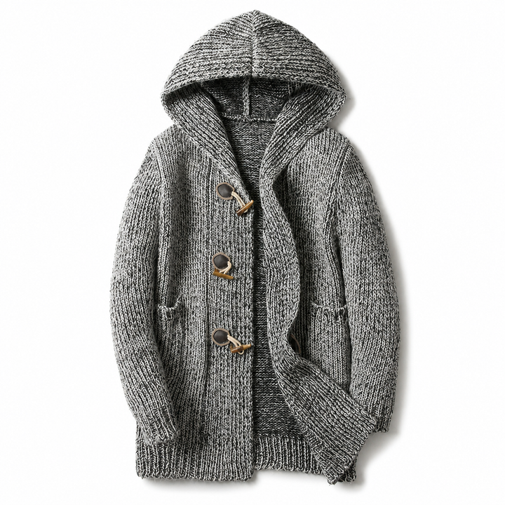Raevan - Softtouch-Kapuzen-Strickjacke