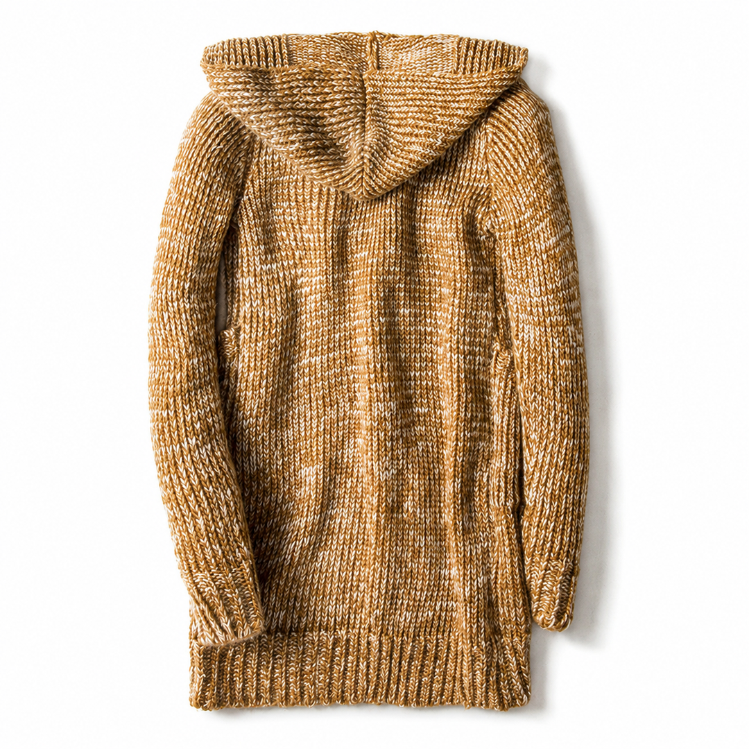 Raevan - Softtouch-Kapuzen-Strickjacke