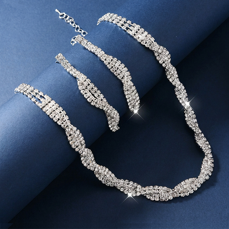 Alessara - Kristall-Twist-Schmuckset