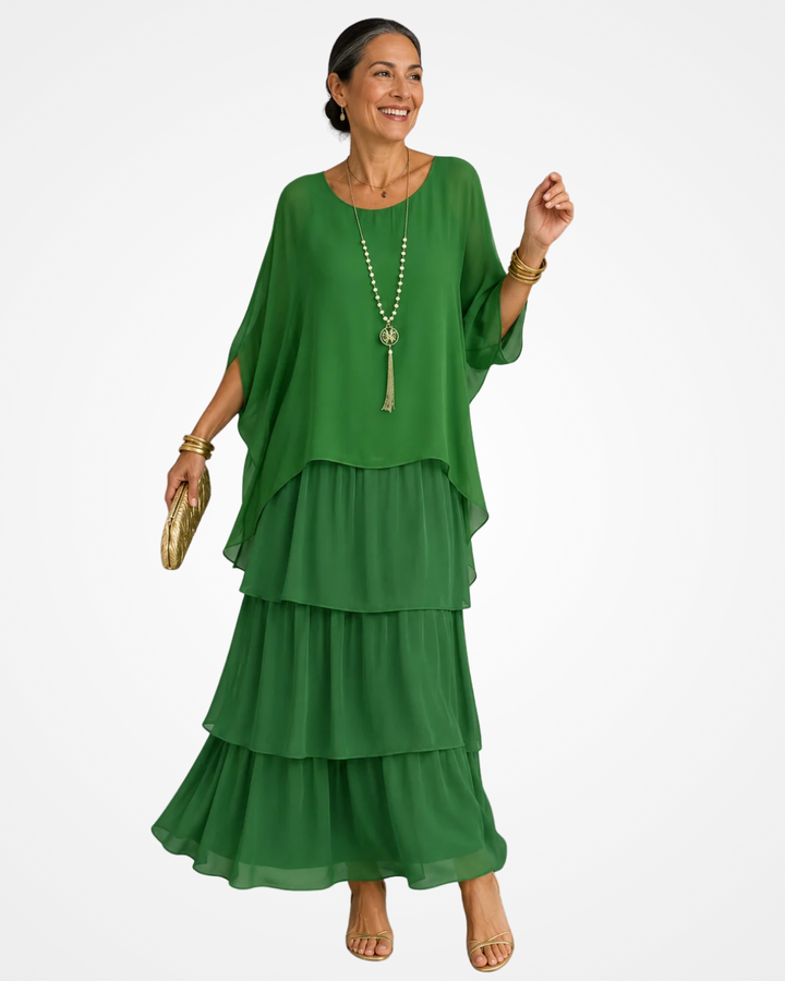 Sylvia - Weich fließendes Maxikleid