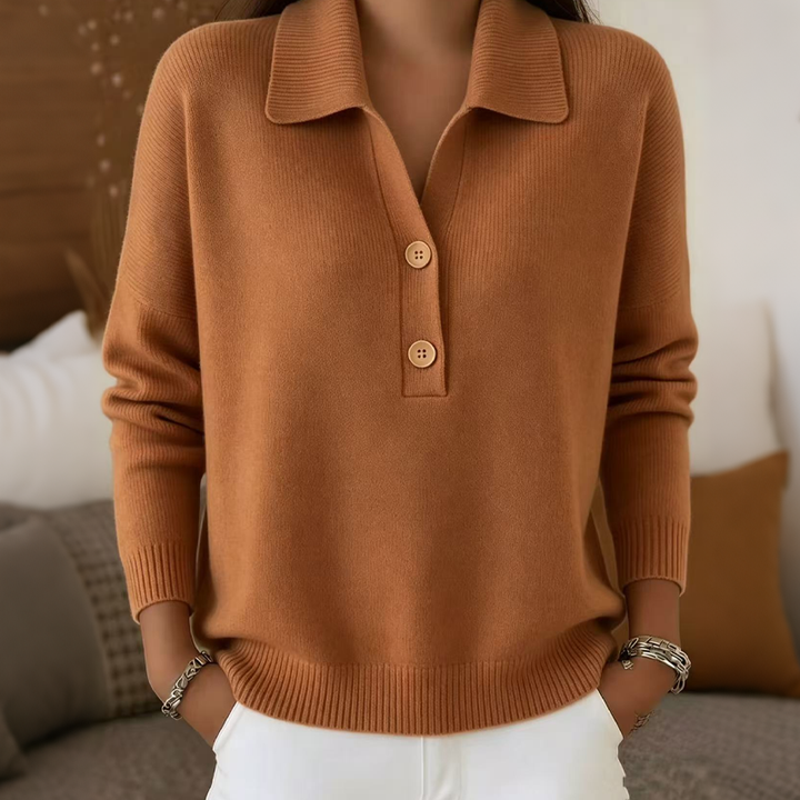 Belisara - Softtouch-V-Ausschnitt-Pullover