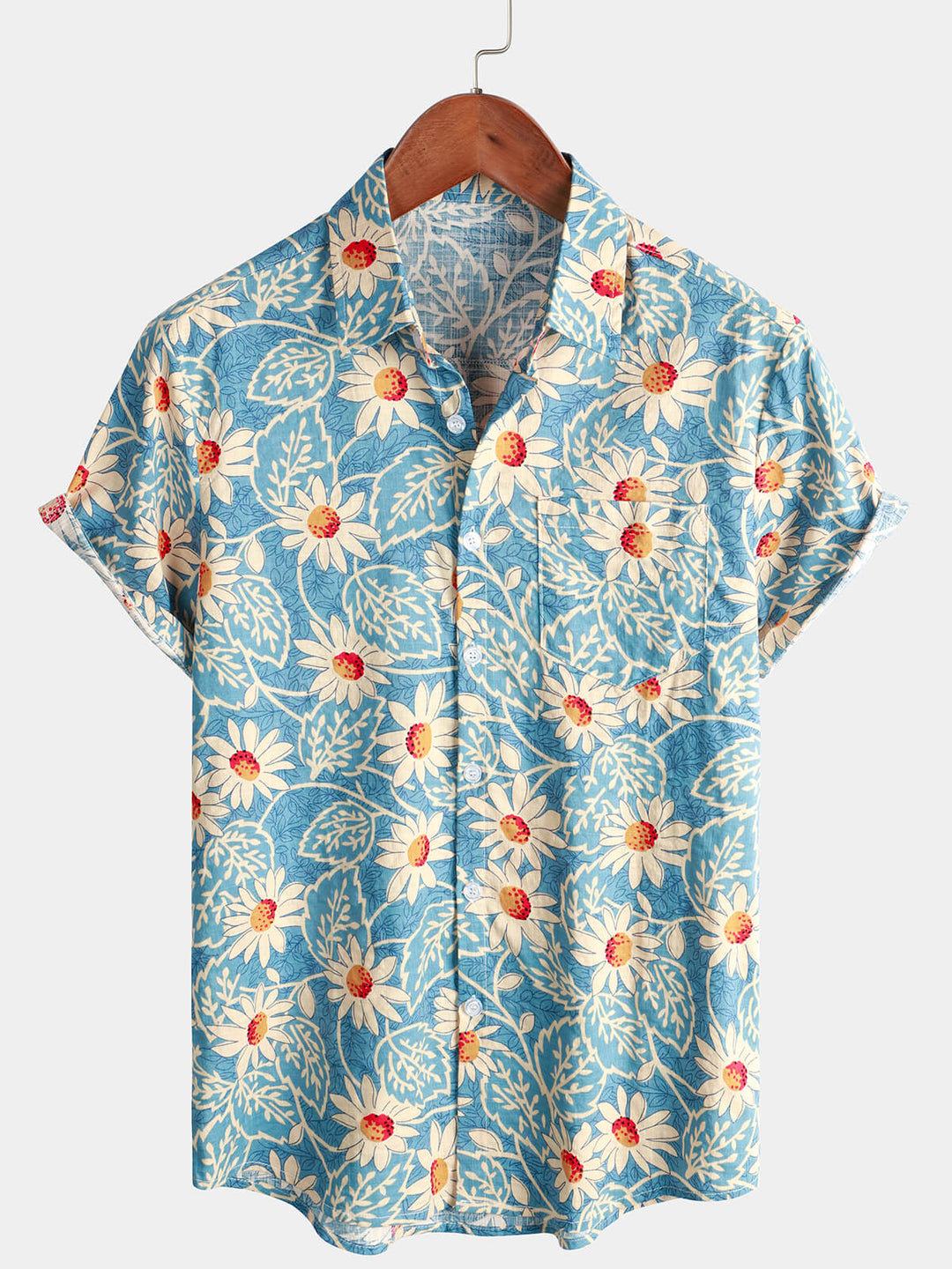 Leoric - Leichtes Kurzarmshirt mit Blumenmuster