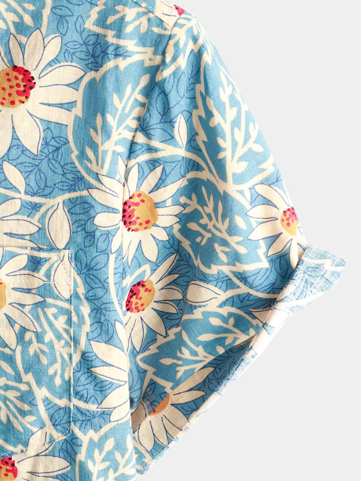 Leoric - Leichtes Kurzarmshirt mit Blumenmuster