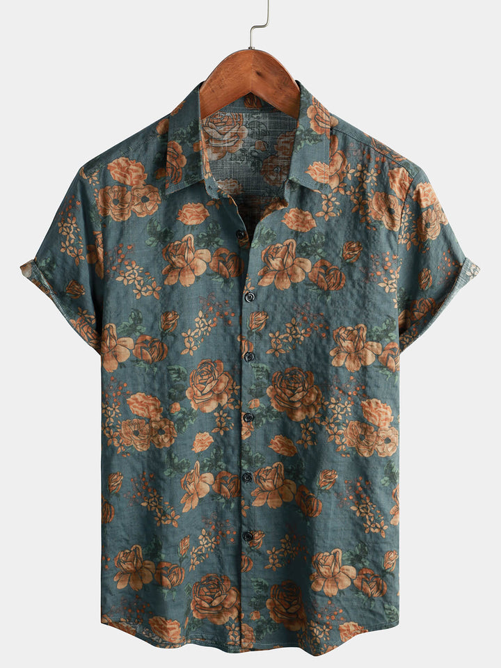 Leoric - Leichtes Kurzarmshirt mit Blumenmuster