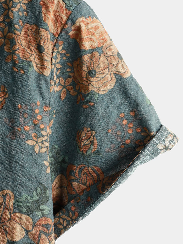 Leoric - Leichtes Kurzarmshirt mit Blumenmuster
