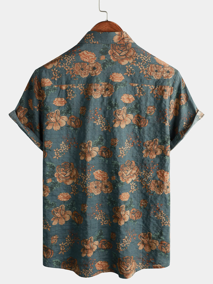 Leoric - Leichtes Kurzarmshirt mit Blumenmuster