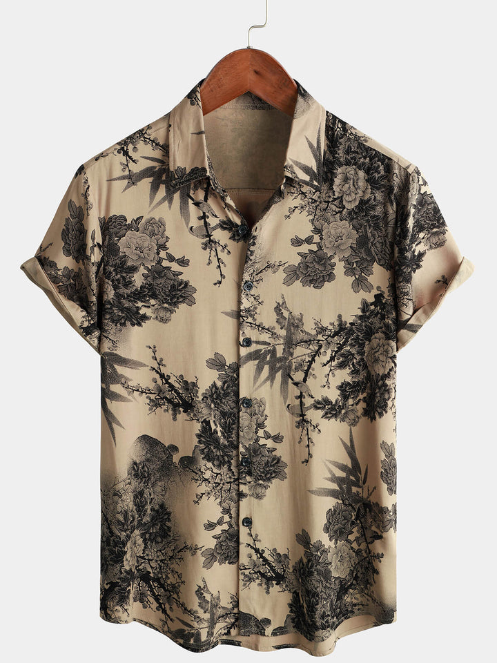 Leoric - Leichtes Kurzarmshirt mit Blumenmuster