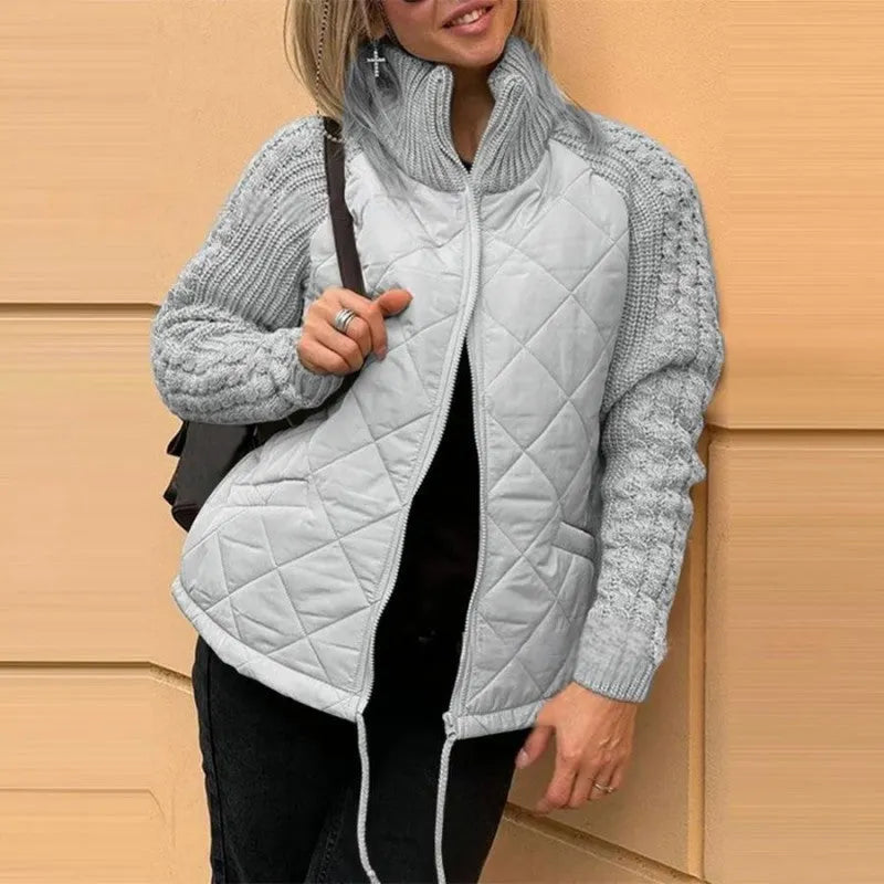 Corisanna - Wärmende Strickjacke mit Reißverschluss vorne