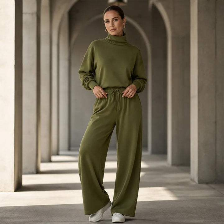 Orianna - Weichgriff-Rollkragen-Zweiteiler-Set