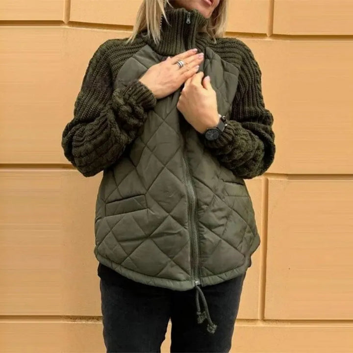 Corisanna - Wärmende Strickjacke mit Reißverschluss vorne