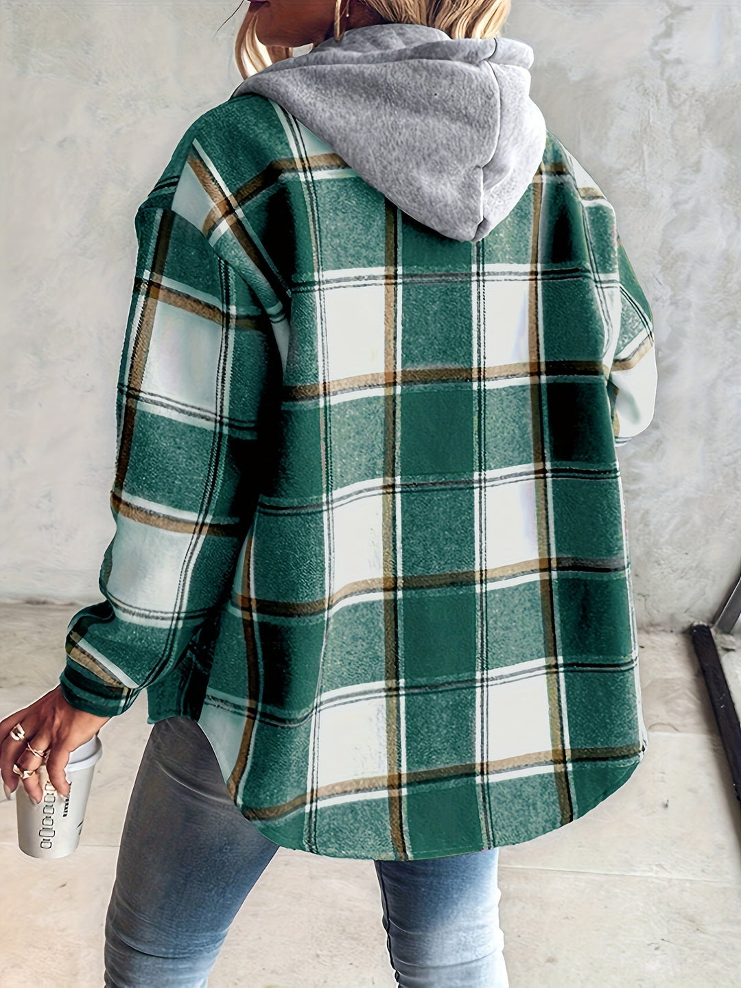 Genevessa - Weiche Hemdjacke mit Kapuze