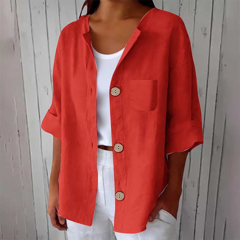 Azelia - Sommer-T-Shirt mit weichem Griff und entspannter Passform