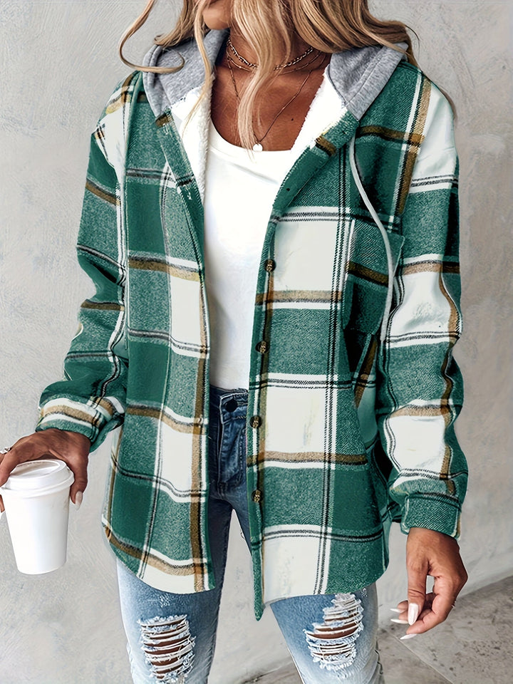 Genevessa - Weiche Hemdjacke mit Kapuze
