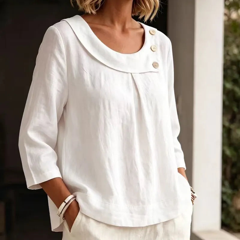 Brionelle - Leinenbluse mit weichem Griff