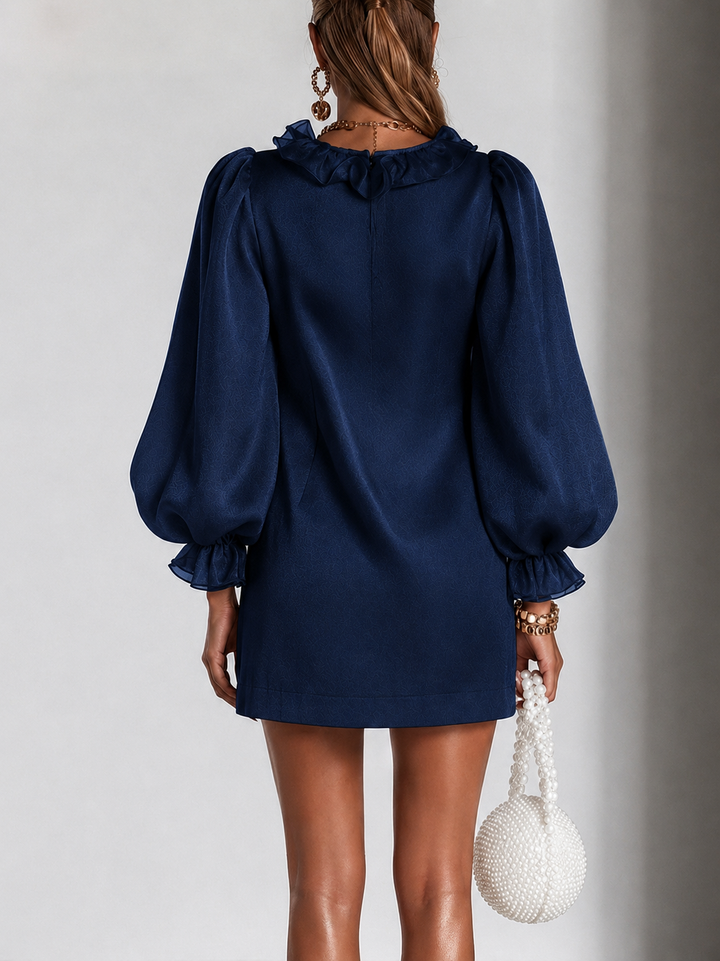 Amarina - glänzendes Minikleid