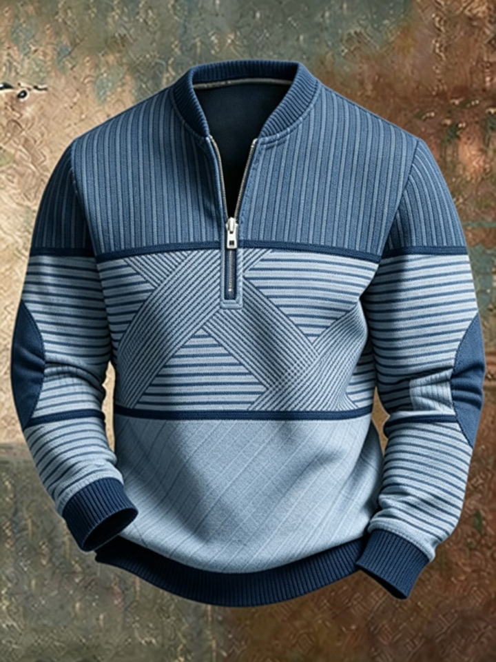 Anvar - Weicher Halb-Zip-Pullover