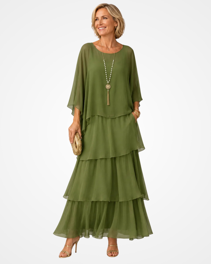Sylvia - Weich fließendes Maxikleid