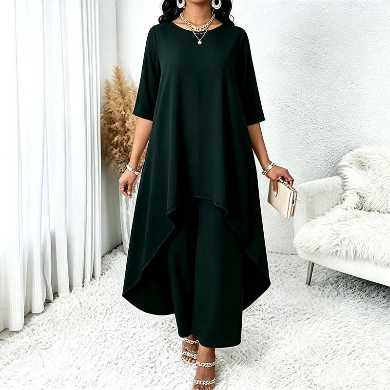 Laurivelle - Soft-Touch-Maxikleid in Plus Size