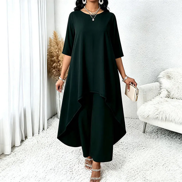 Laurivelle - Soft-Touch-Maxikleid in Plus Size