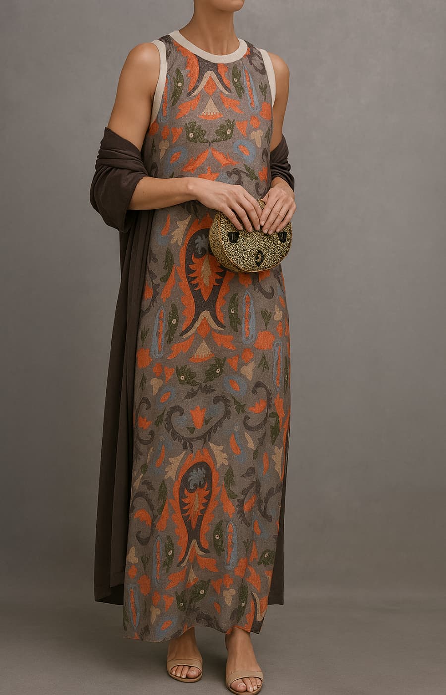 Arlisse - Premium zweiteiliges Set aus Kleid und Weste