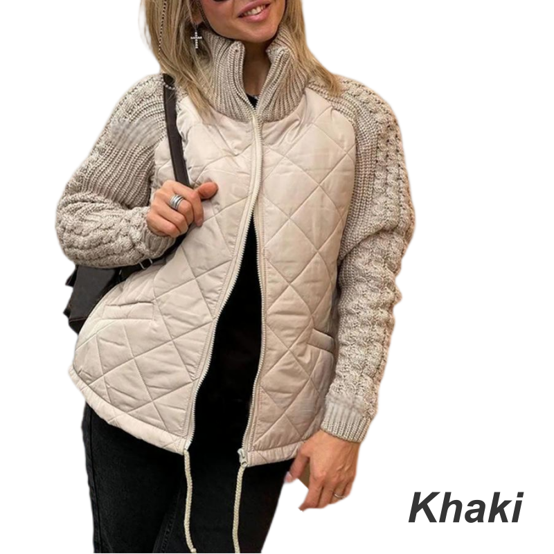 Corisanna - Wärmende Strickjacke mit Reißverschluss vorne