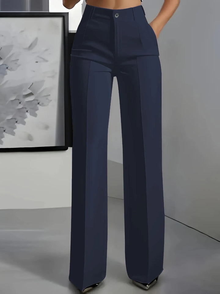 Adorisse - hoch taillierte, weite Hose im Tailoring-Stil