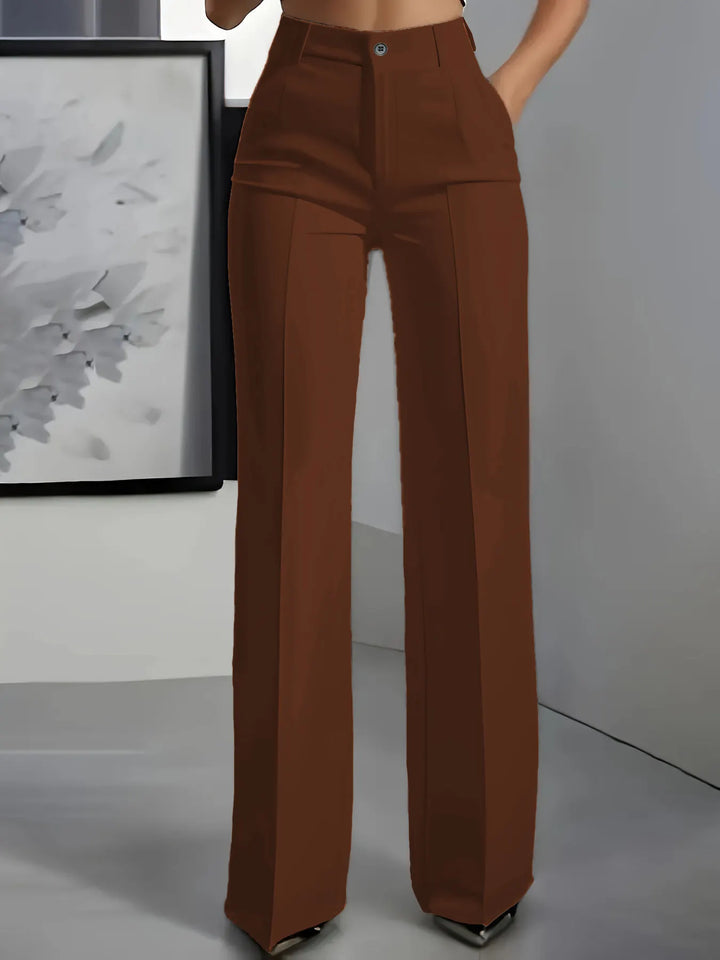 Adorisse - hoch taillierte, weite Hose im Tailoring-Stil