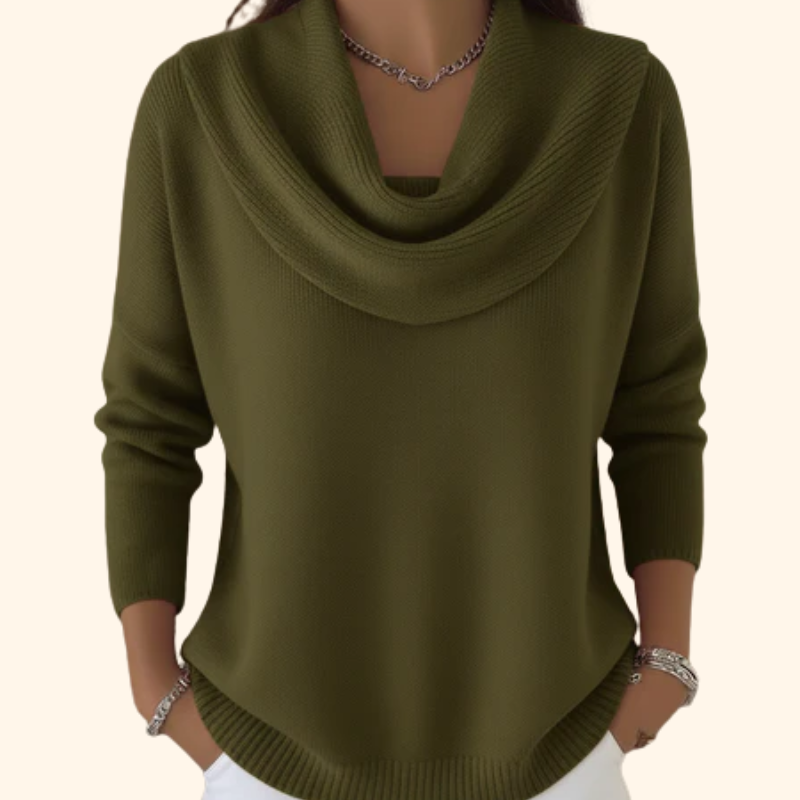 Mirelia - Drapierter Rollkragenpullover
