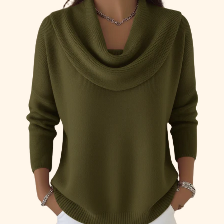 Mirelia - Drapierter Rollkragenpullover