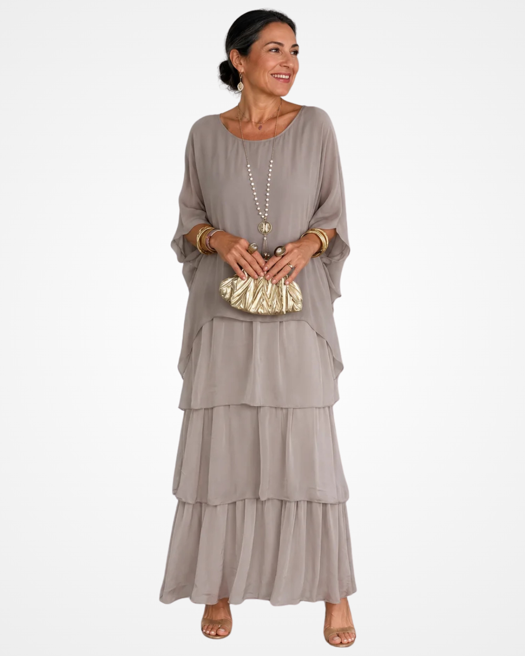 Sylvia - Weich fließendes Maxikleid