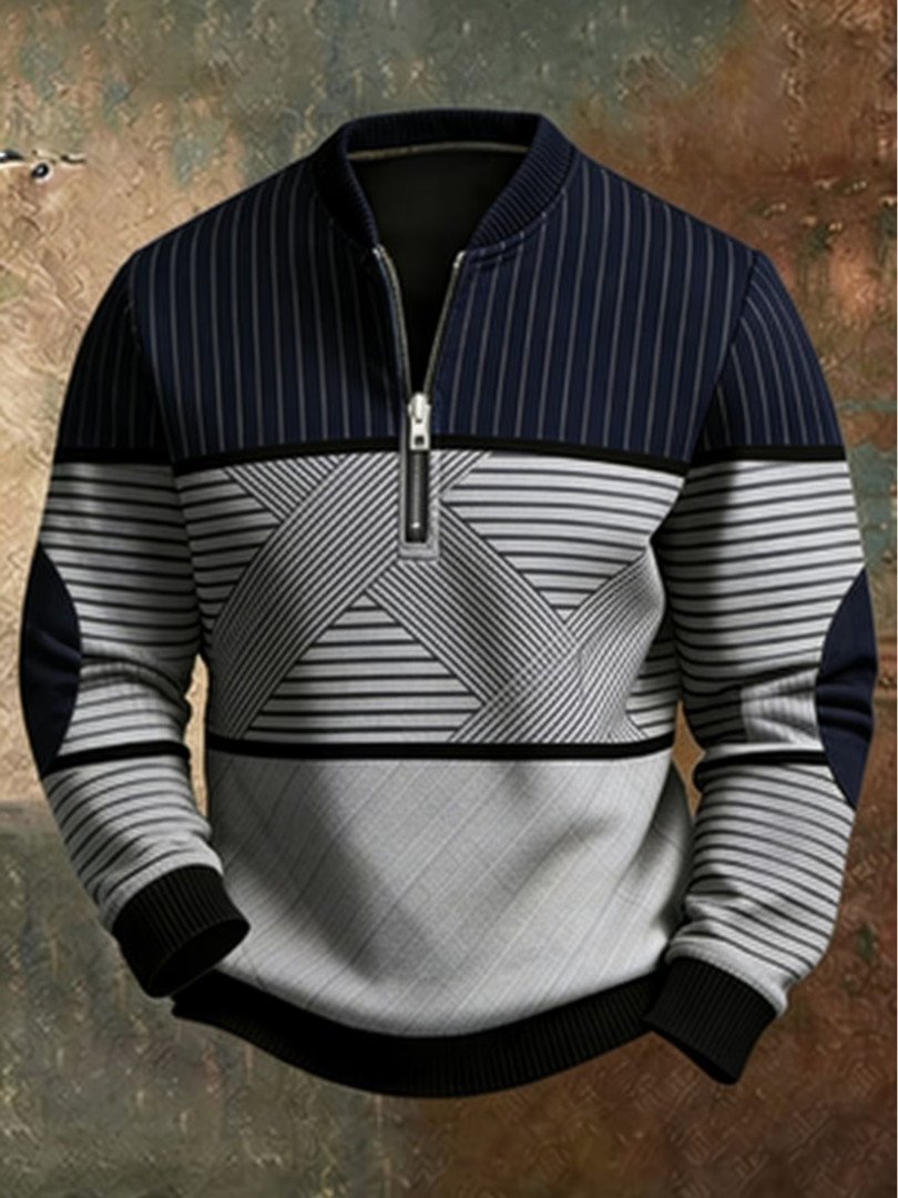 Anvar - Weicher Halb-Zip-Pullover
