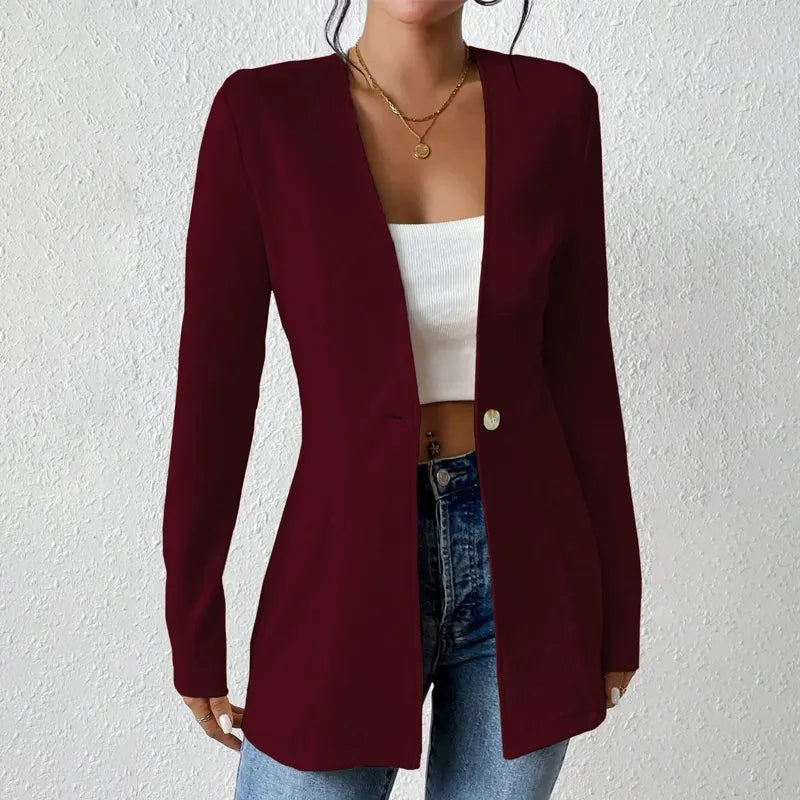 Alivienne - Taillierter Ein-Knopf-Blazer