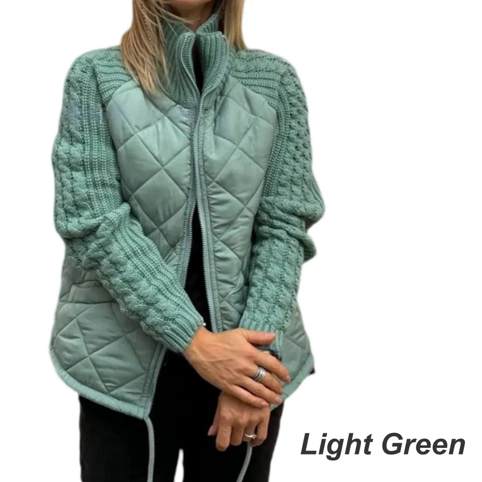 Corisanna - Wärmende Strickjacke mit Reißverschluss vorne