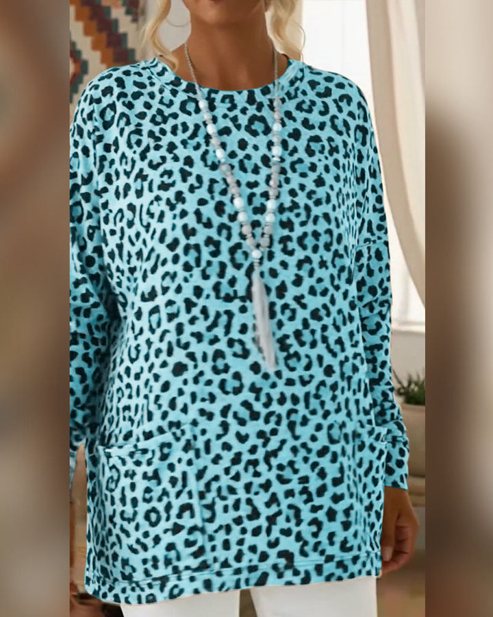Primelia - Weiches Langarmshirt mit Leopardenmuster