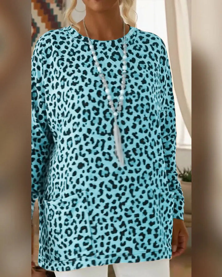 Calivelle - Softtouch-Langarmshirt mit Leopardenmuster