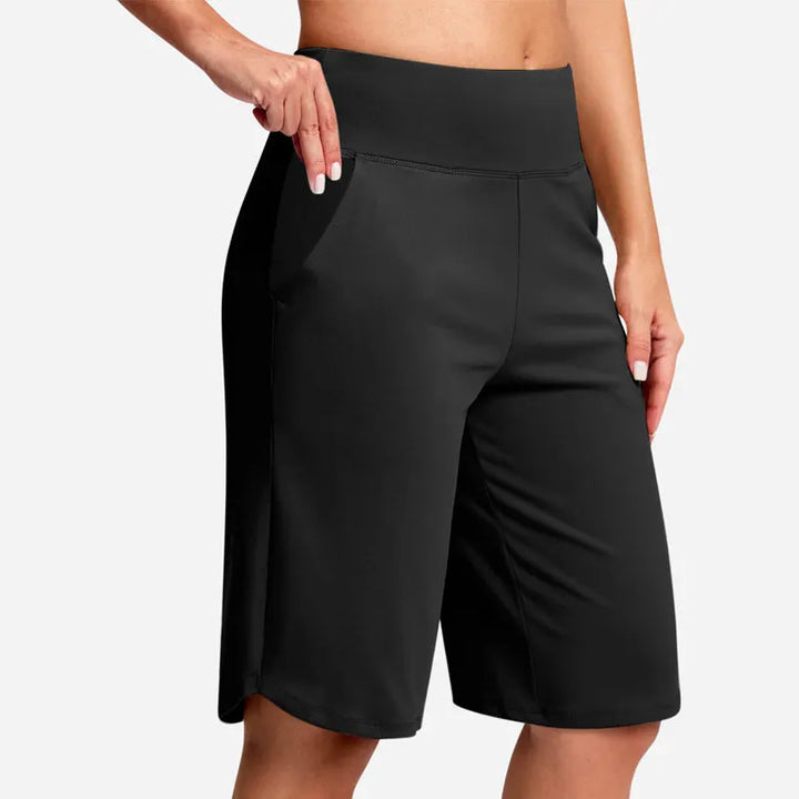 Odeliora - Hochtaillierte, komfortable Bermuda-Shorts