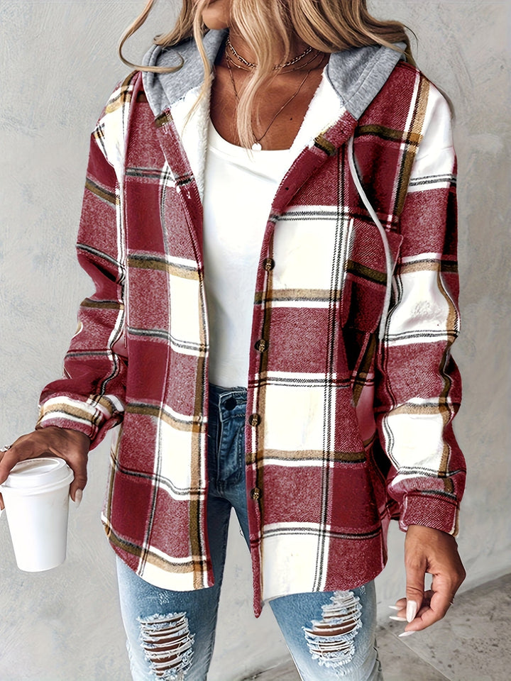 Genevessa - Weiche Hemdjacke mit Kapuze