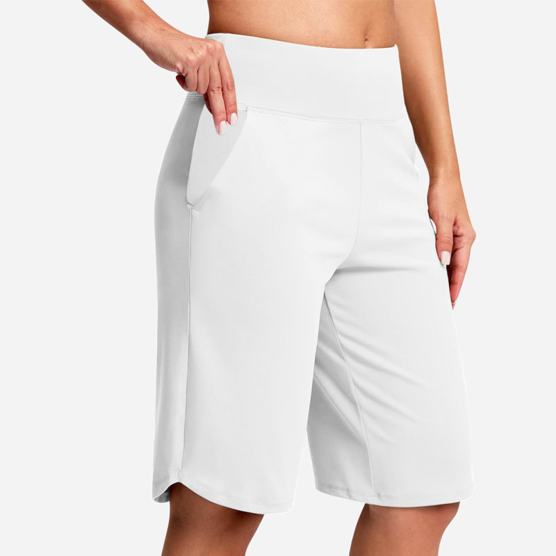 Odeliora - Hochtaillierte, komfortable Bermuda-Shorts