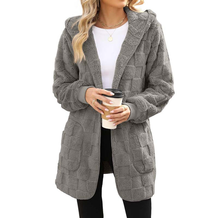 Zinnabelle - Plüschiger Kapuzen-Cardigan