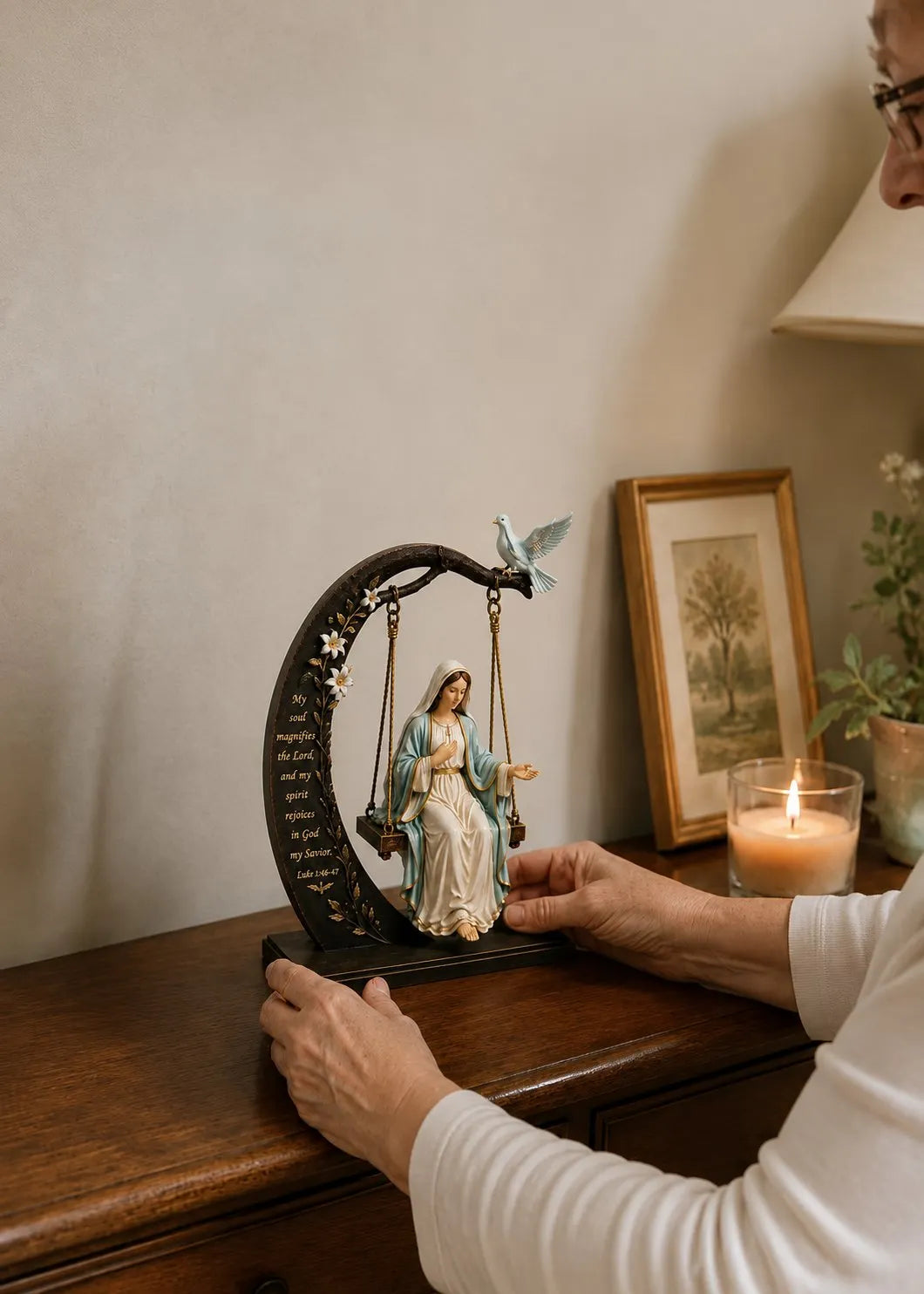 Calienne - Tischskulptur Unsere Dame im Swing-Stil