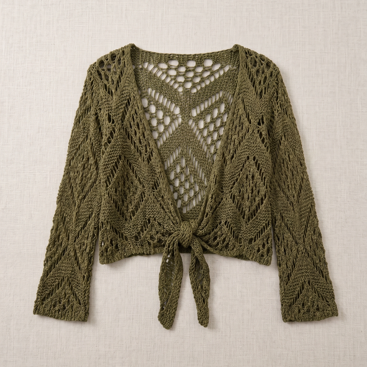Aravelle - Offener Strick-Cardigan