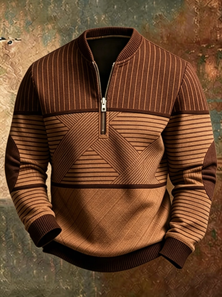 Anvar - Weicher Halb-Zip-Pullover