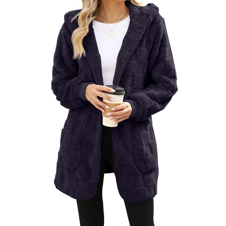 Zinnabelle - Plüschiger Kapuzen-Cardigan