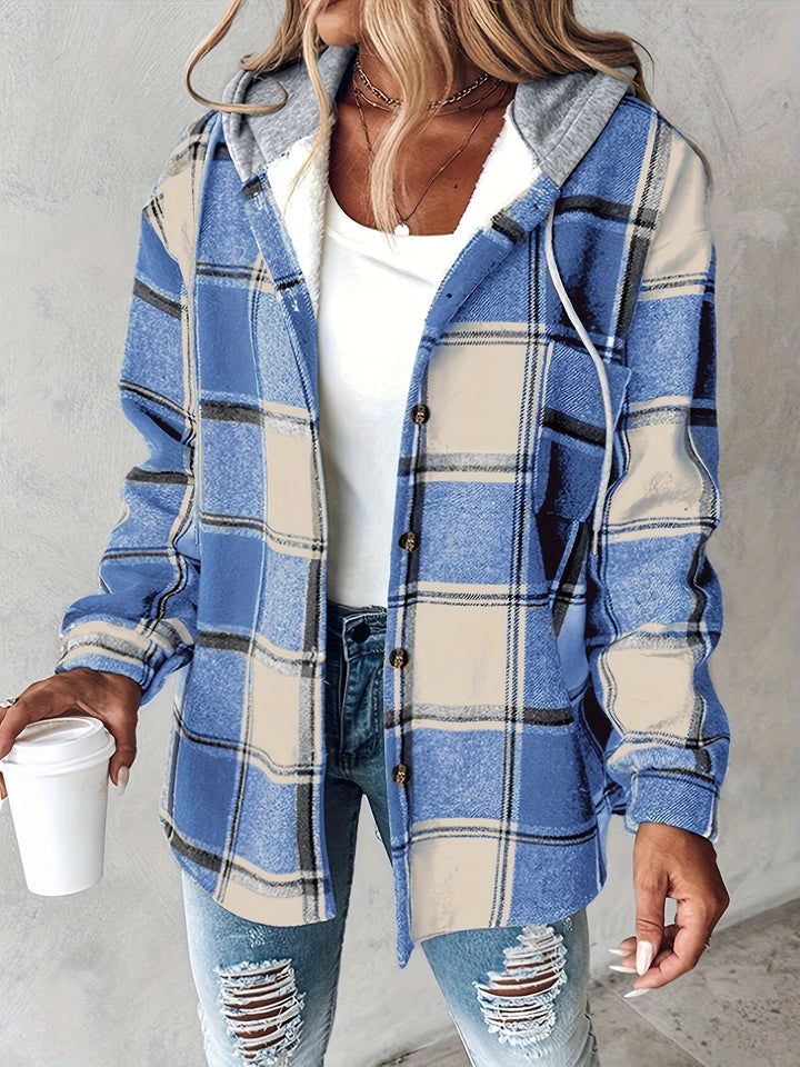 Genevessa - Weiche Hemdjacke mit Kapuze