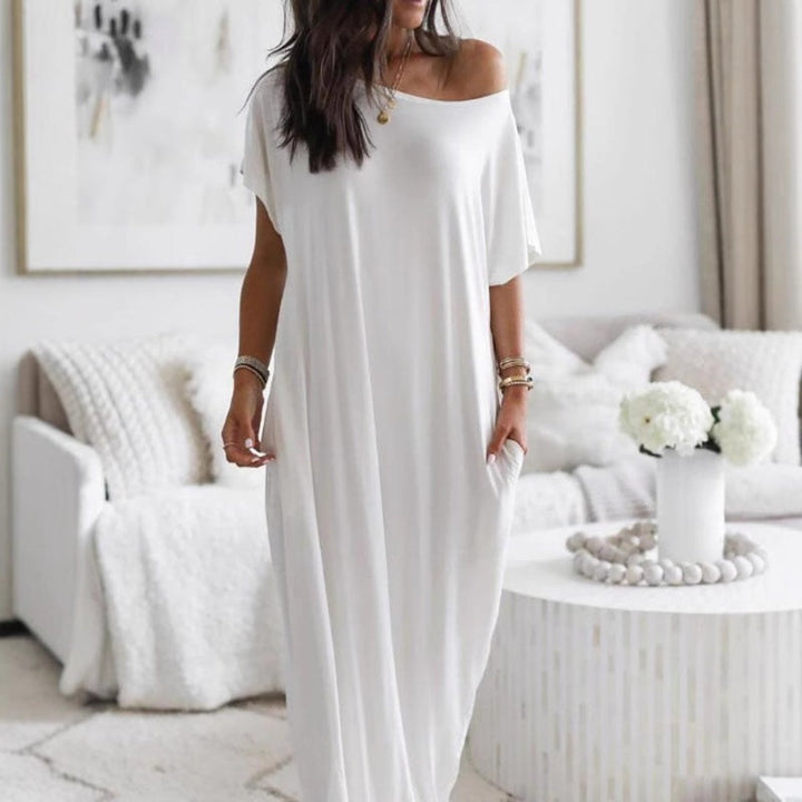 Adalynne - Lässiges Off-Shoulder-Maxikleid