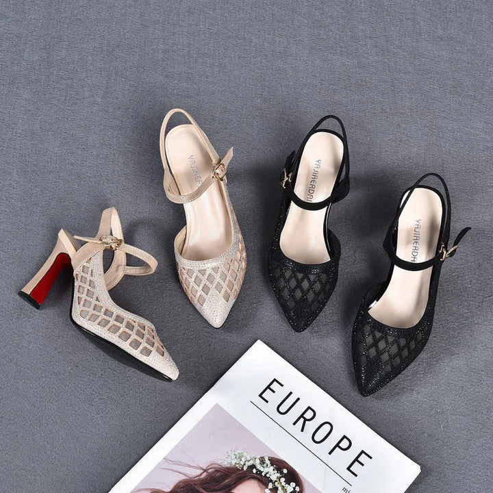 Delyse - Premium Pumps mit Blockabsatz