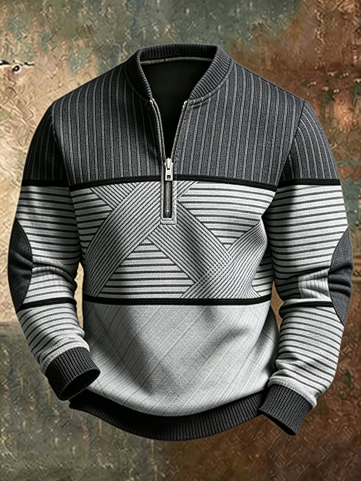 Anvar - Weicher Halb-Zip-Pullover