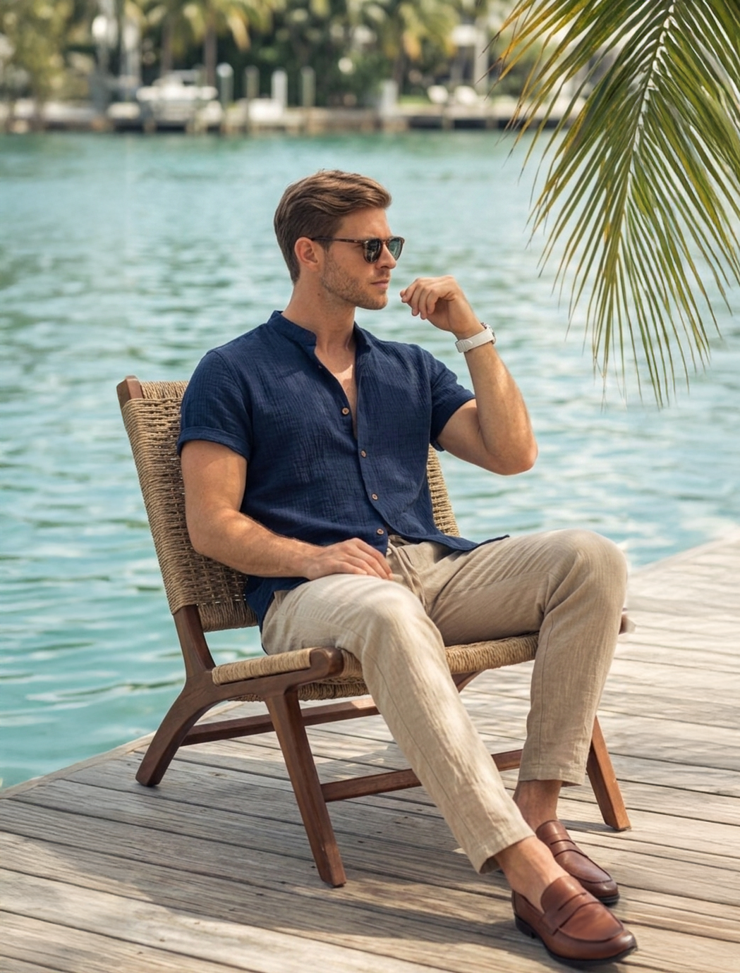 Adrian - Leichtes Sommerhemd- und Hosen-Set