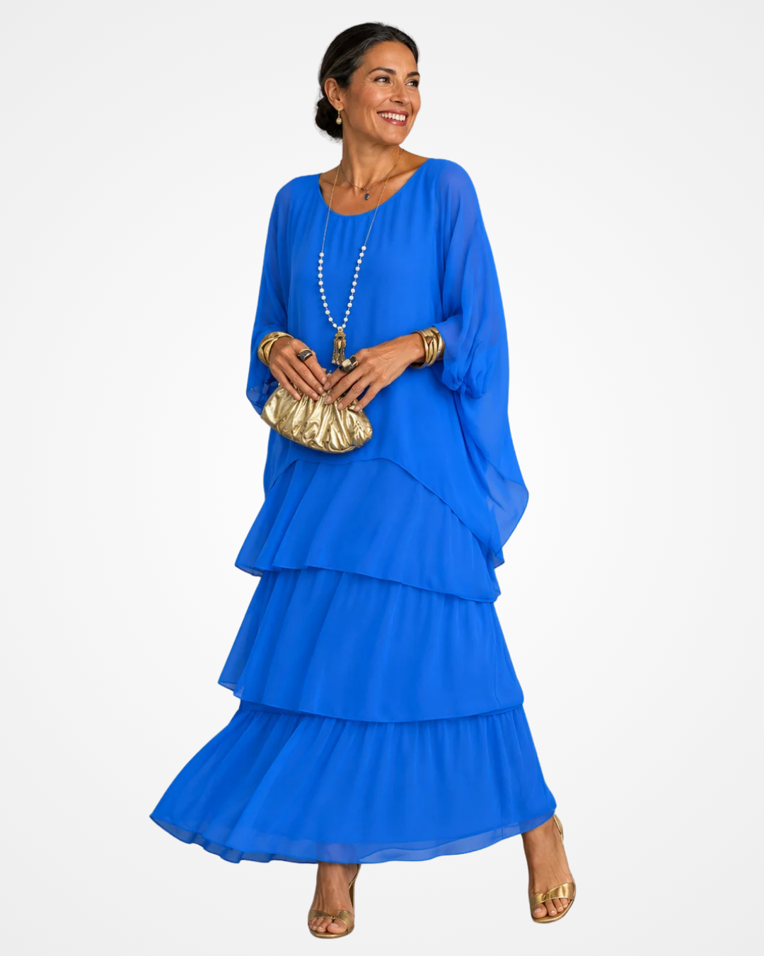 Sylvia - Weich fließendes Maxikleid